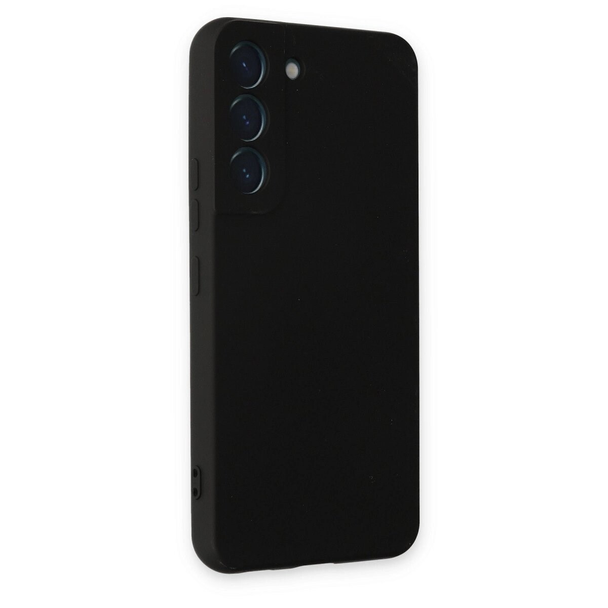 Samsung Galaxy S22 Kılıf Nano İçi Kadife Silikon - Siyah