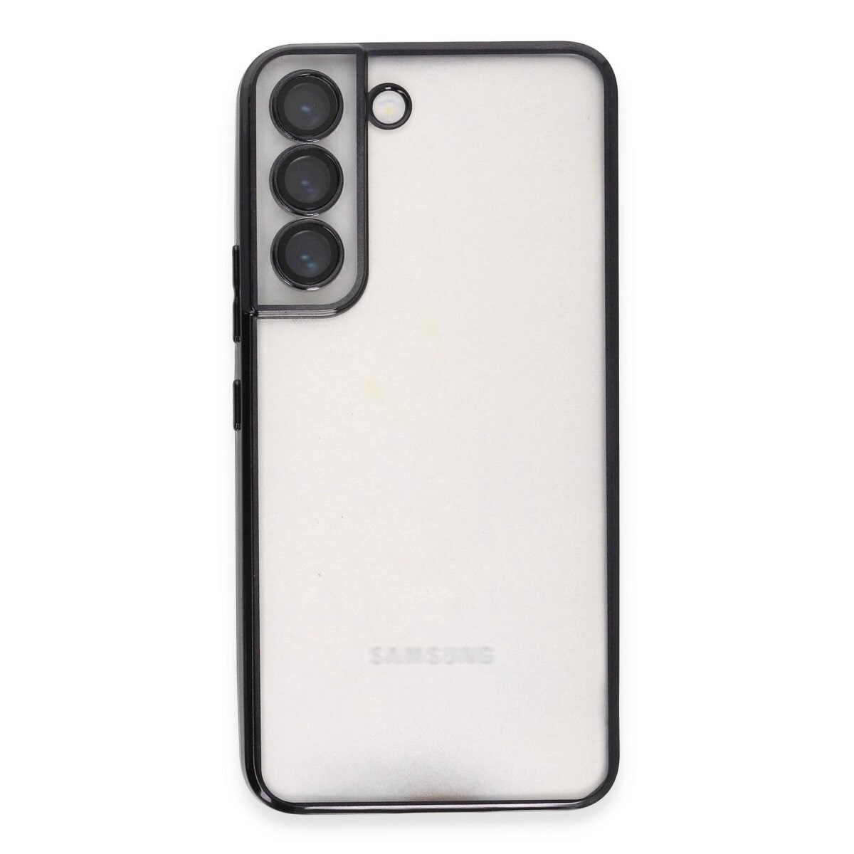 Samsung Galaxy S22 Kılıf Razer Lensli Silikon - Siyah