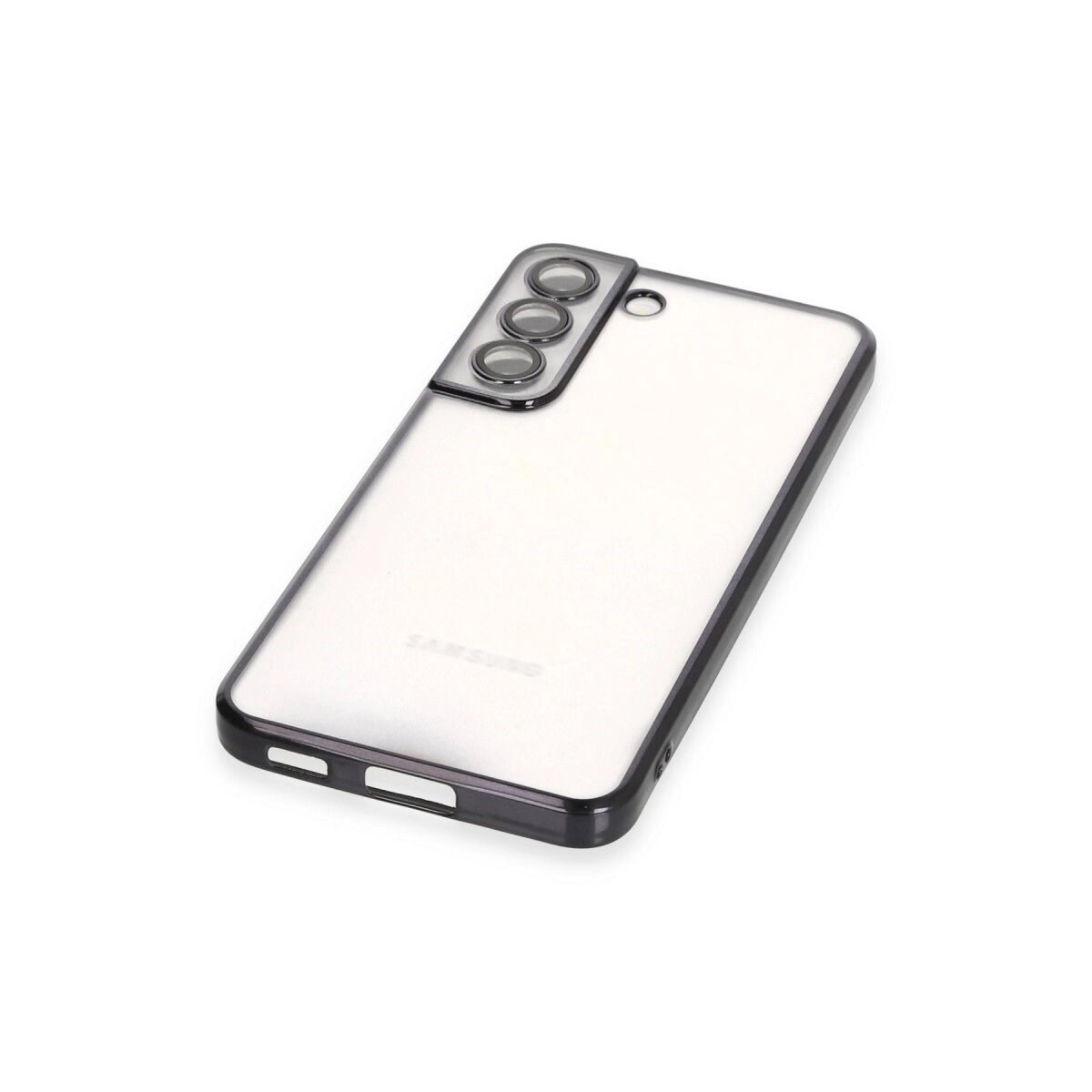 Samsung Galaxy S22 Kılıf Razer Lensli Silikon - Siyah