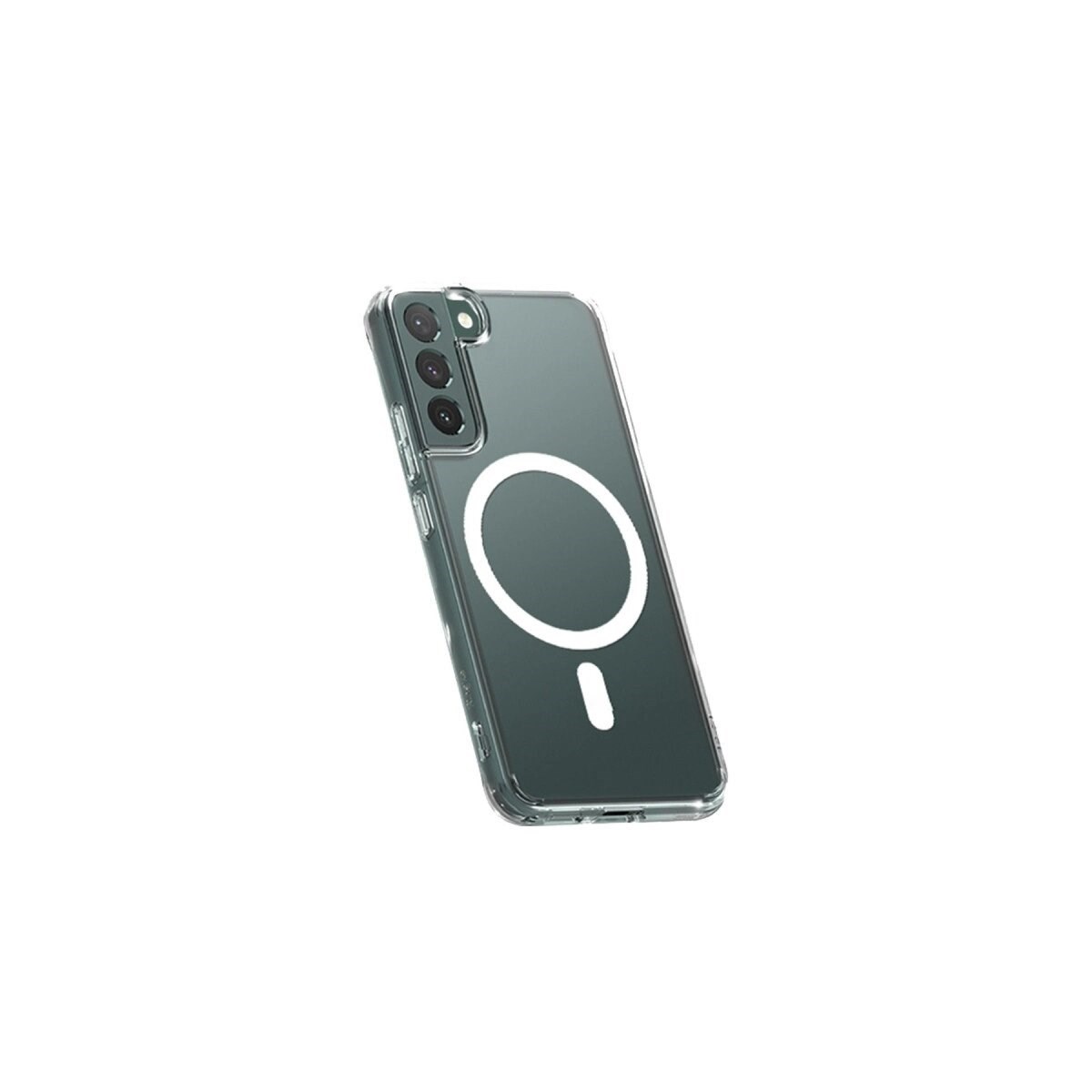 Samsung Galaxy S22 Plus Kılıf Magneticsafe Şeffaf Silikon - Şeffaf