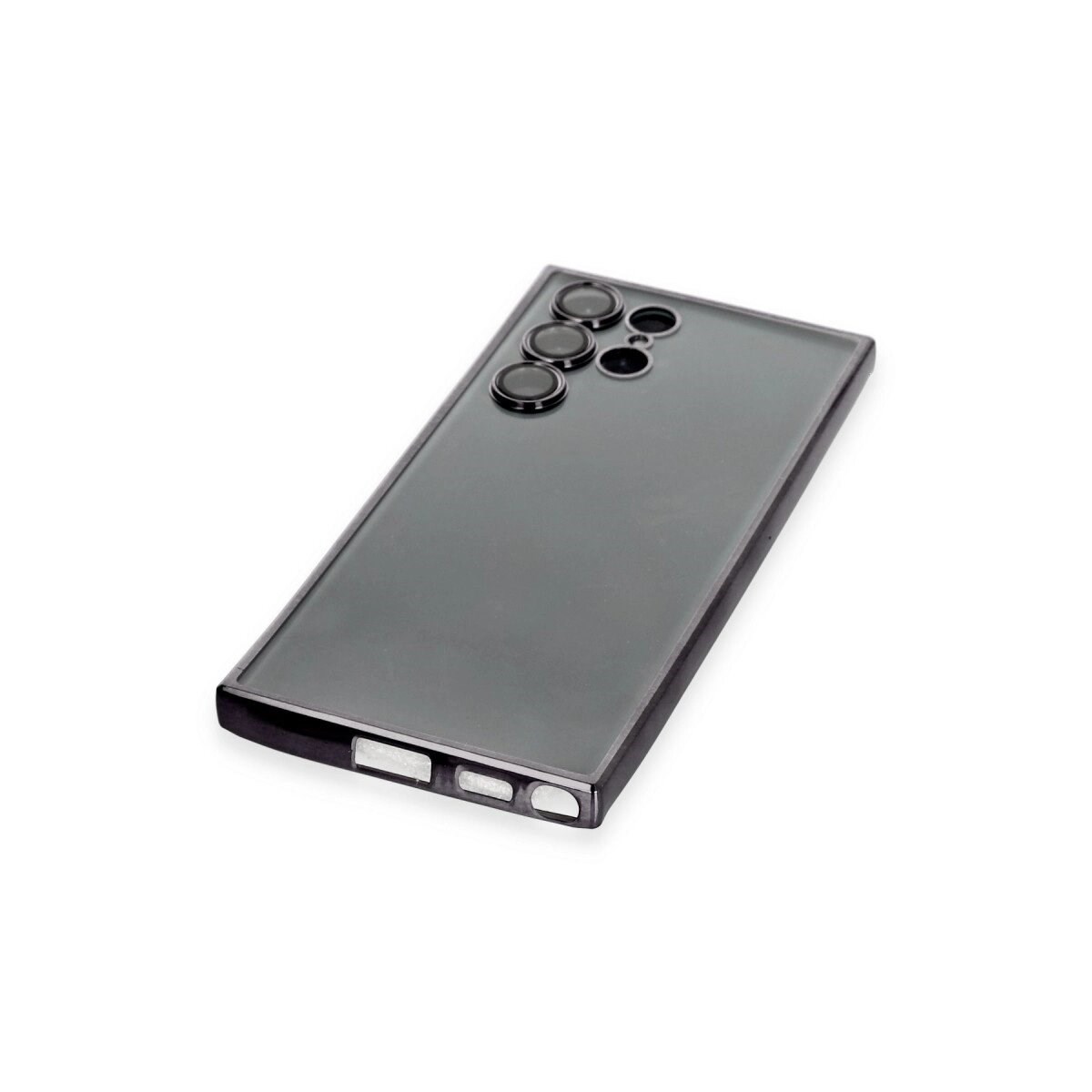 Samsung Galaxy S22 Ultra Kılıf Razer Lensli Silikon - Siyah