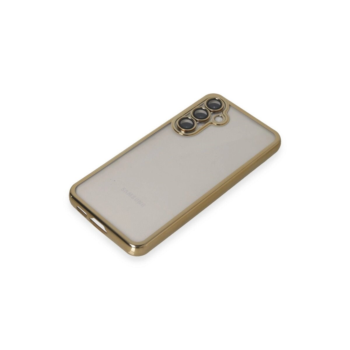 Samsung Galaxy S23 Fe Kılıf Razer Lensli Silikon - Gold