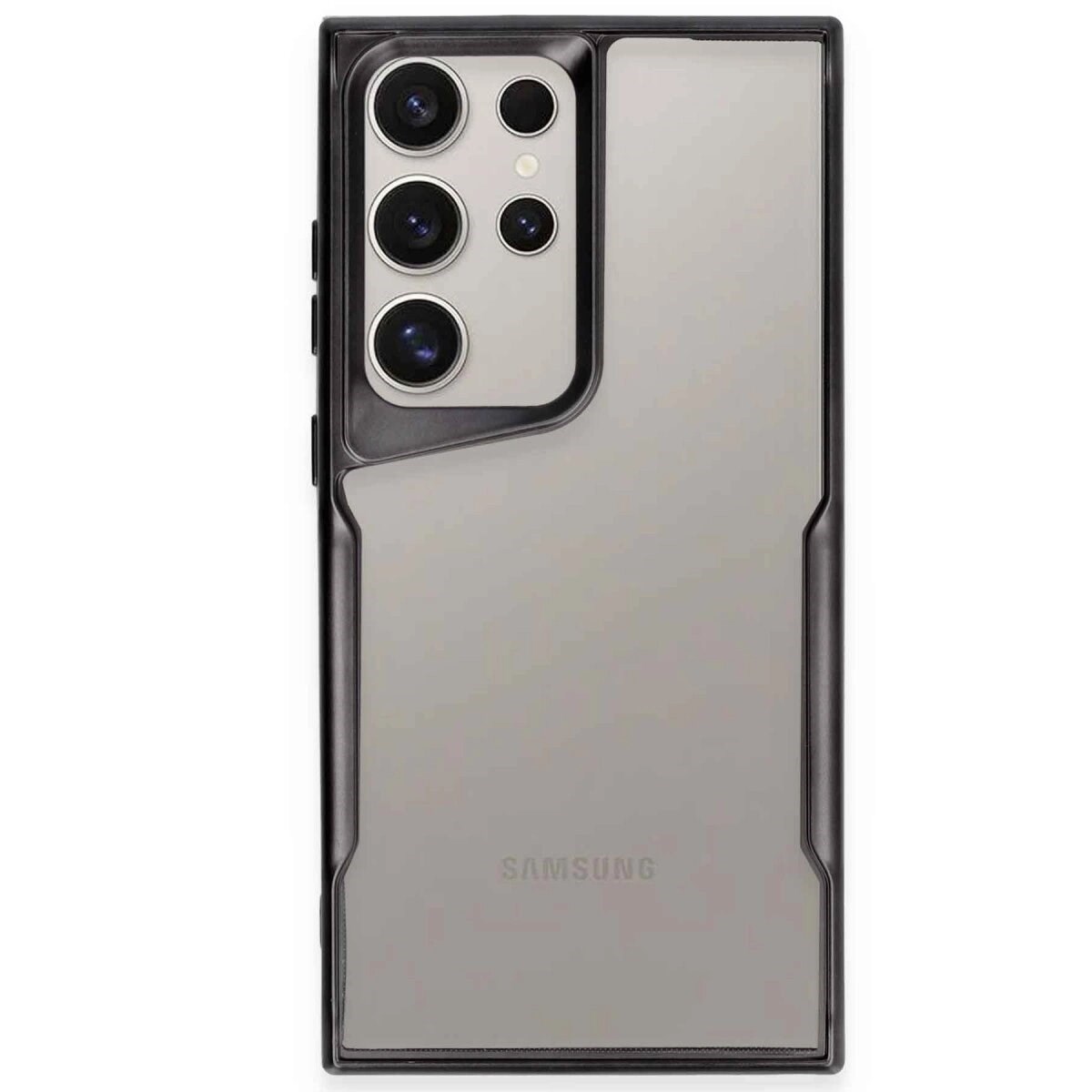 Samsung Galaxy S23 Ultra Kılıf Boyi Silikon Kapak - Siyah