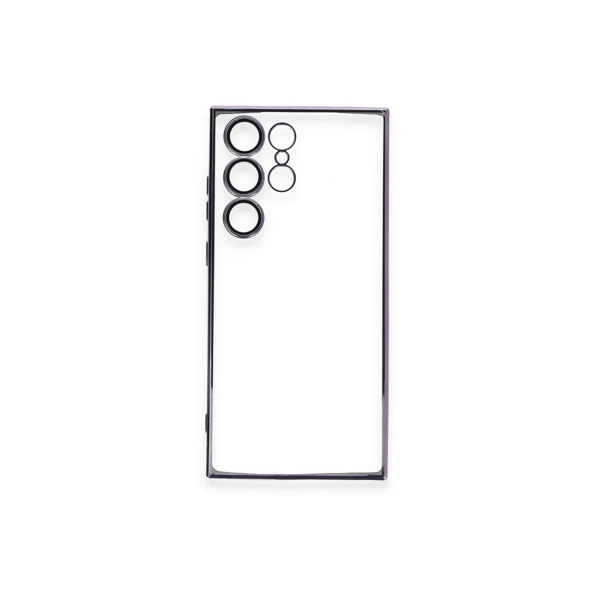 Samsung Galaxy S23 Ultra Kılıf Razer Lensli Silikon - Mor