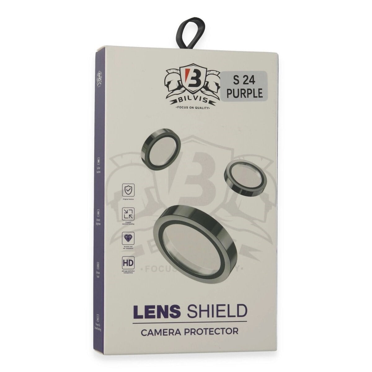 Samsung Galaxy S24 Bilvis Titan Kamera Lens - Derin Mor