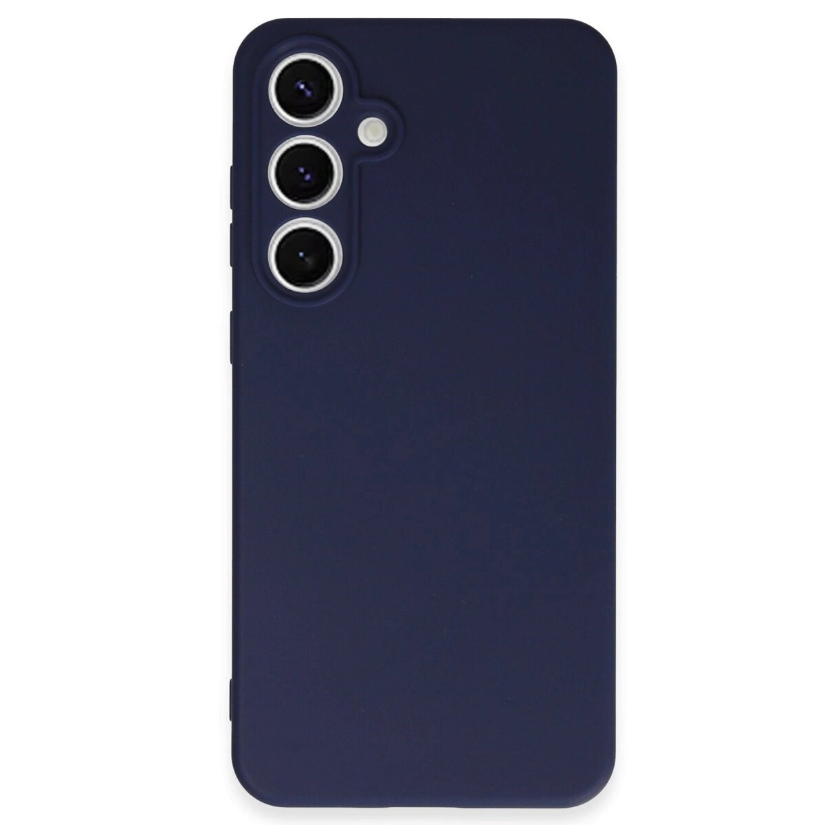 Samsung Galaxy S24 Fe Kılıf Nano İçi Kadife Silikon - Lacivert