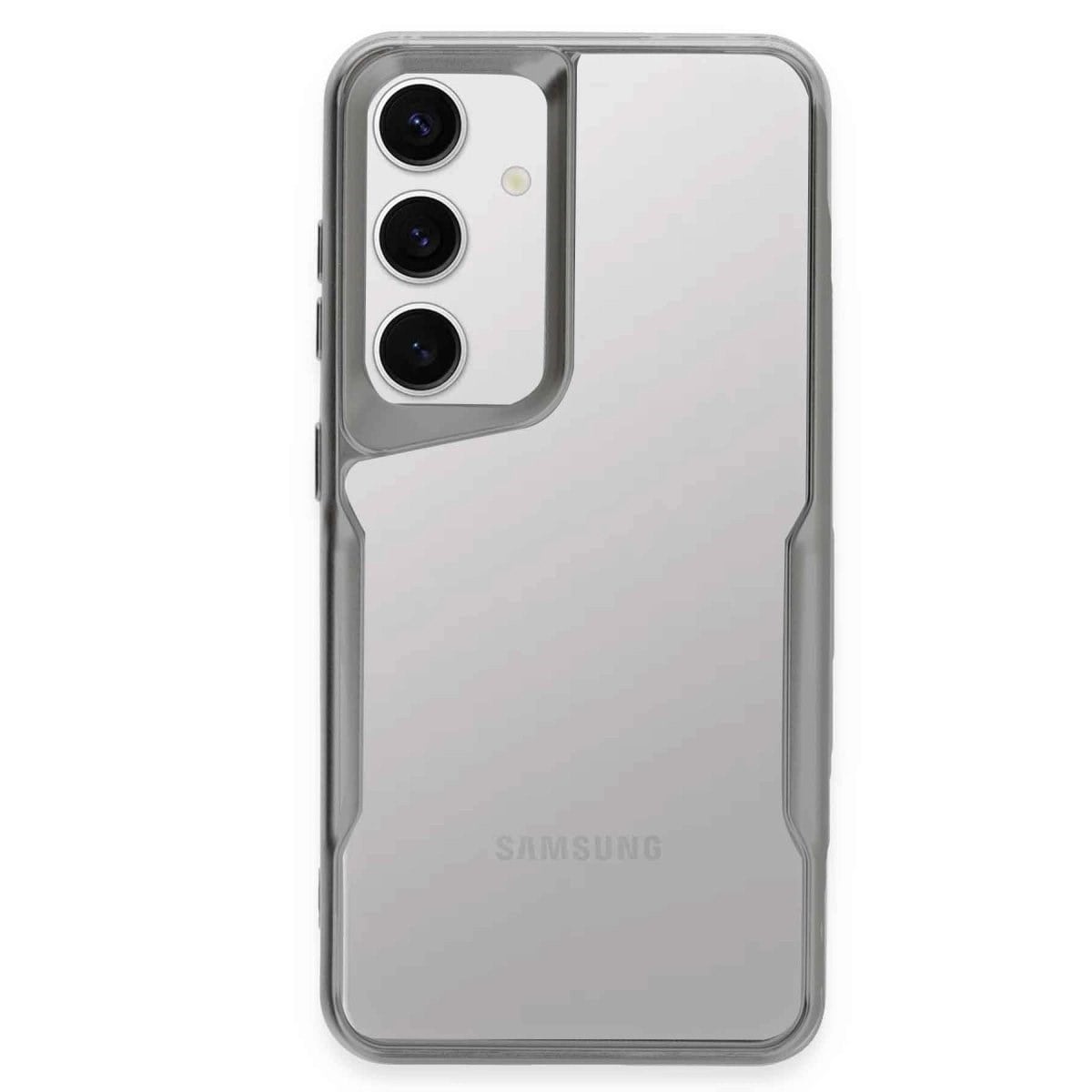 Samsung Galaxy S24 Kılıf Boyi Silikon Kapak - Gümüş