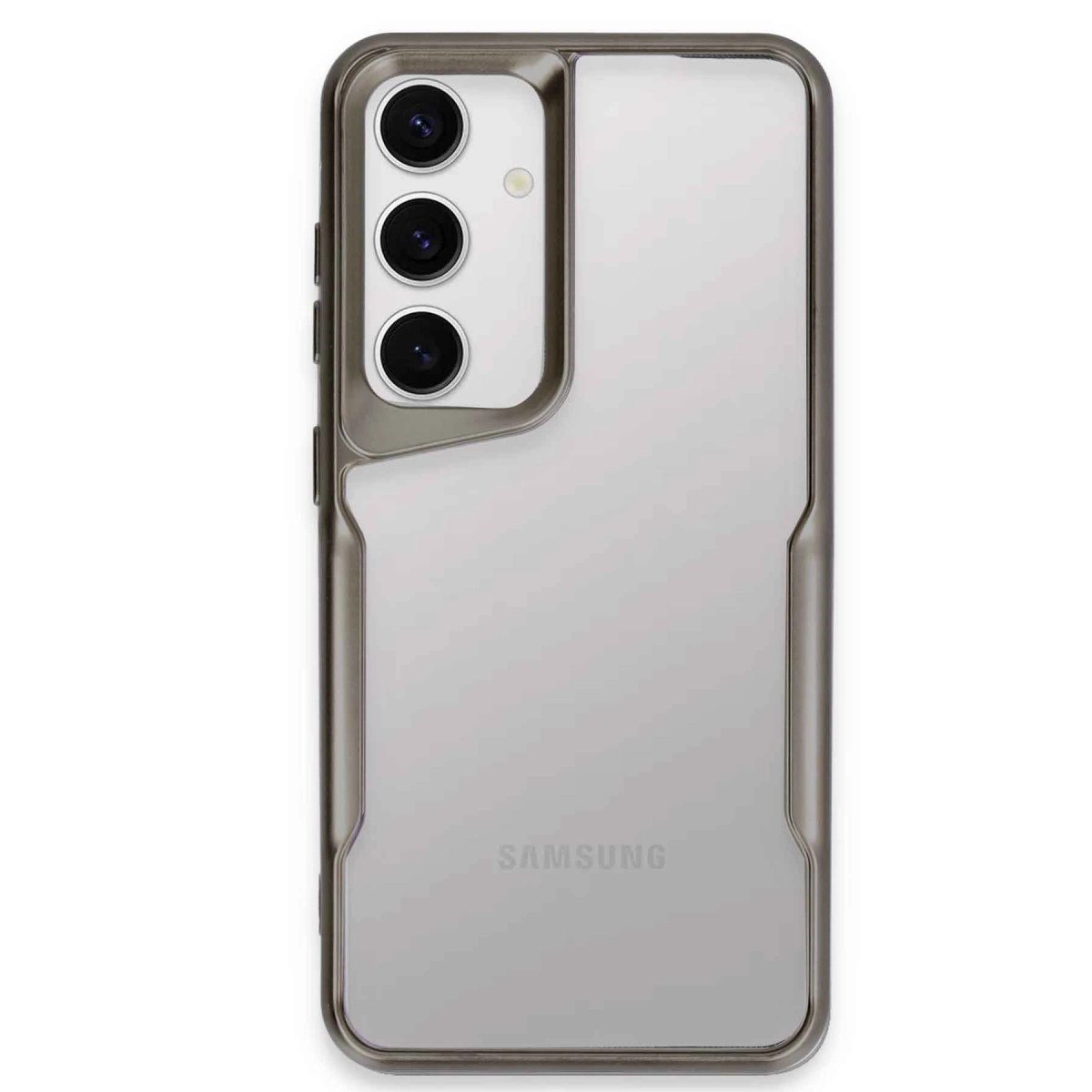 Samsung Galaxy S24 Kılıf Boyi Silikon Kapak - Titan Gri