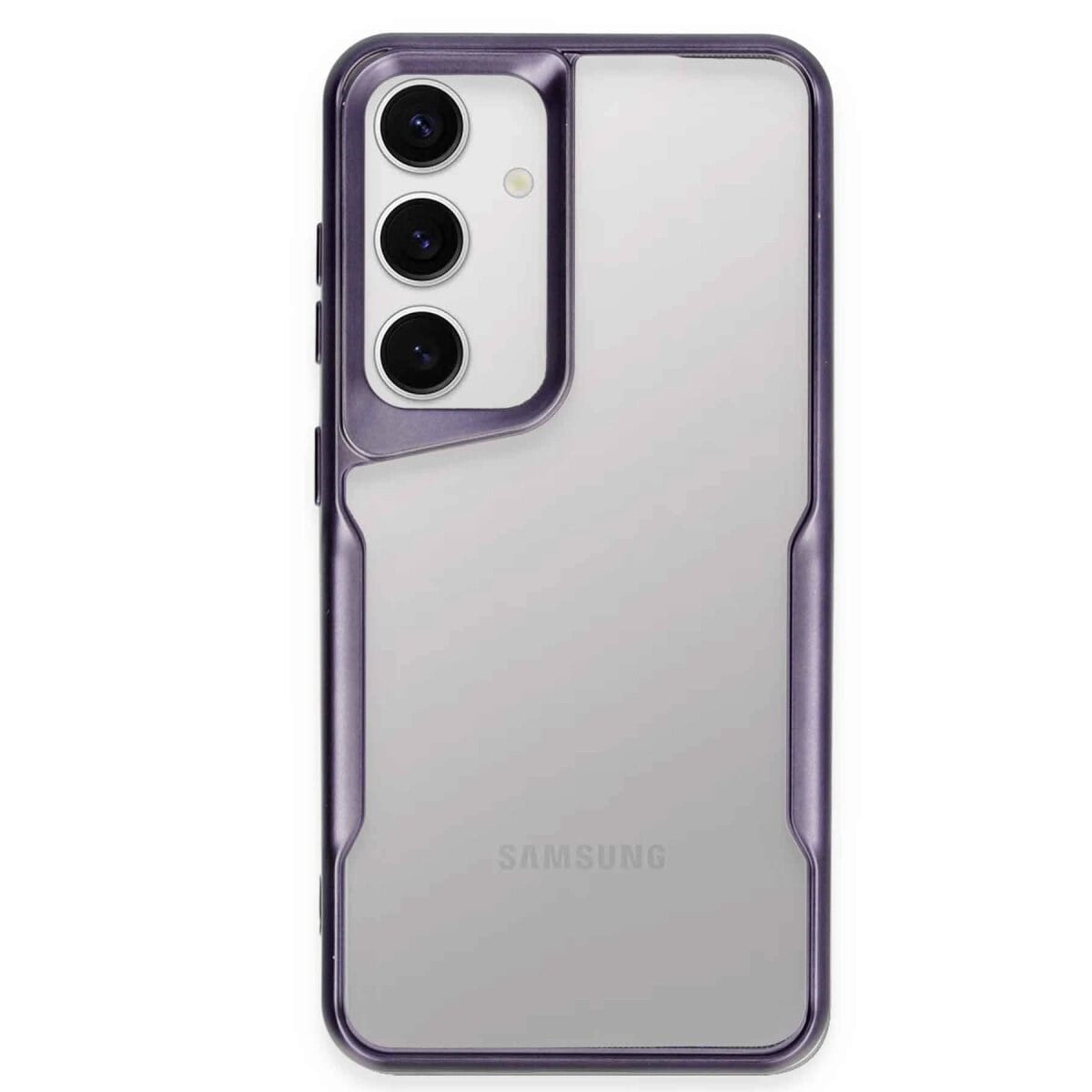 Samsung Galaxy S24 Kılıf Boyi Silikon Kapak - Derin Mor