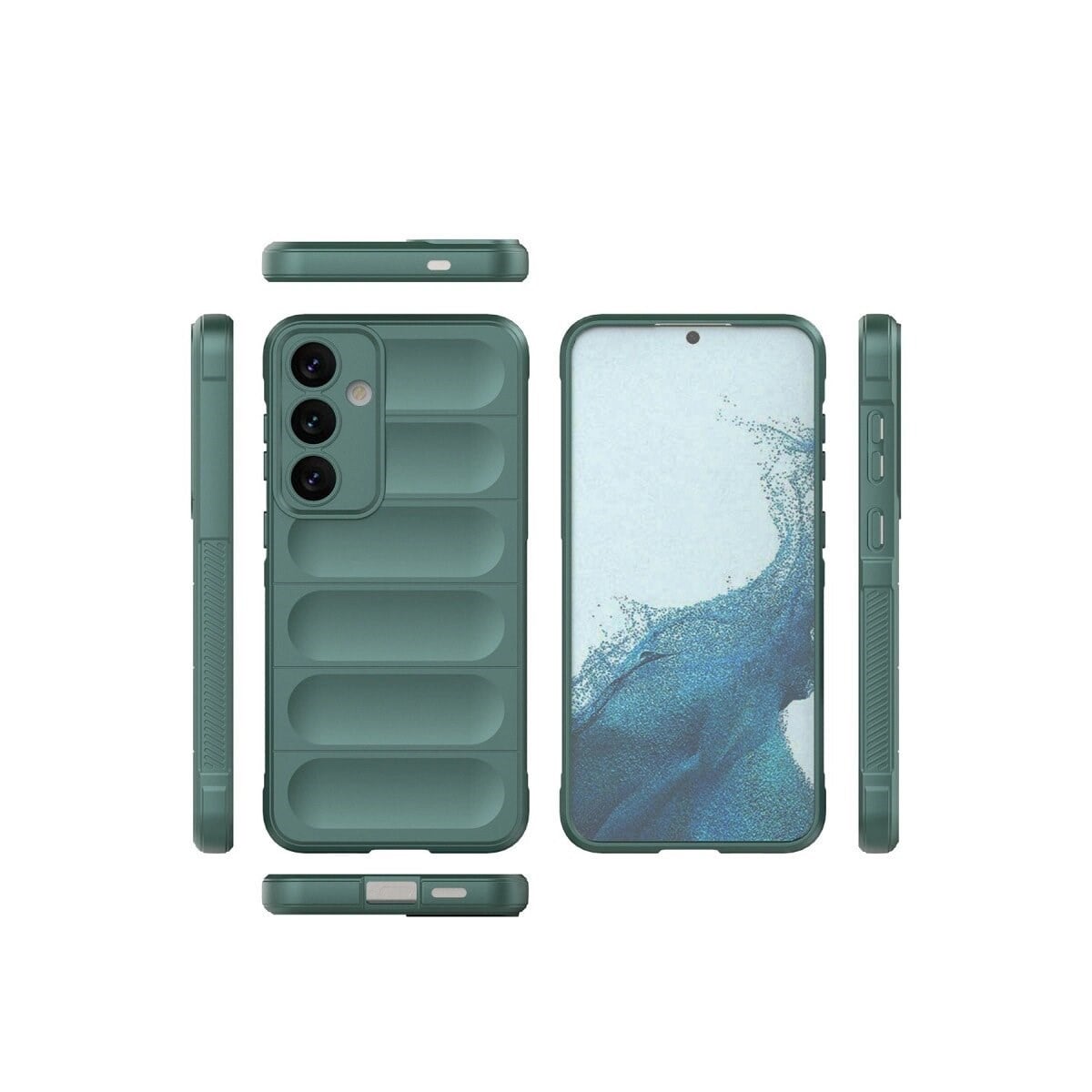 Samsung Galaxy S24 Kılıf Optimum Silikon - Koyu Yeşil