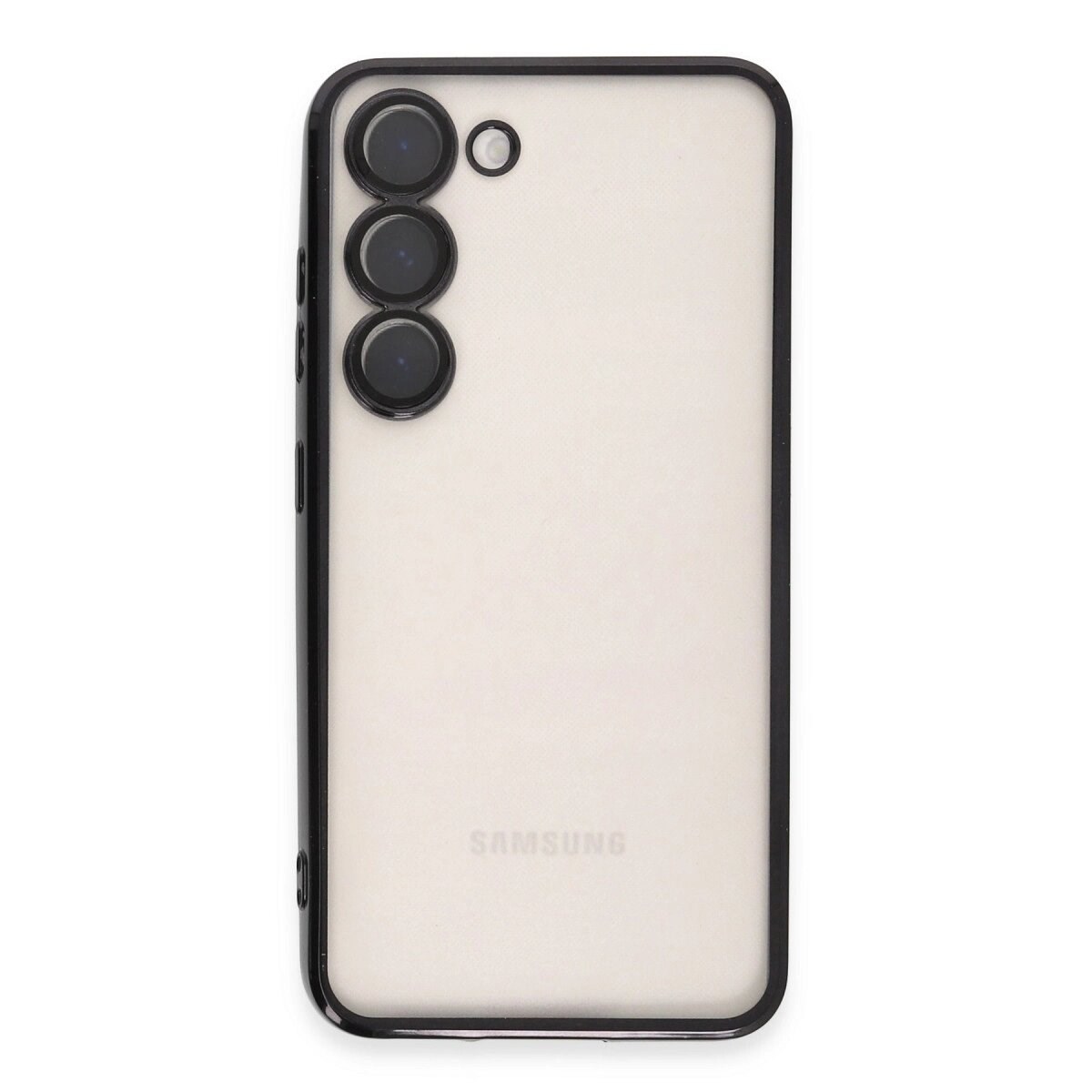 Samsung Galaxy S24 Kılıf Razer Lensli Silikon - Siyah
