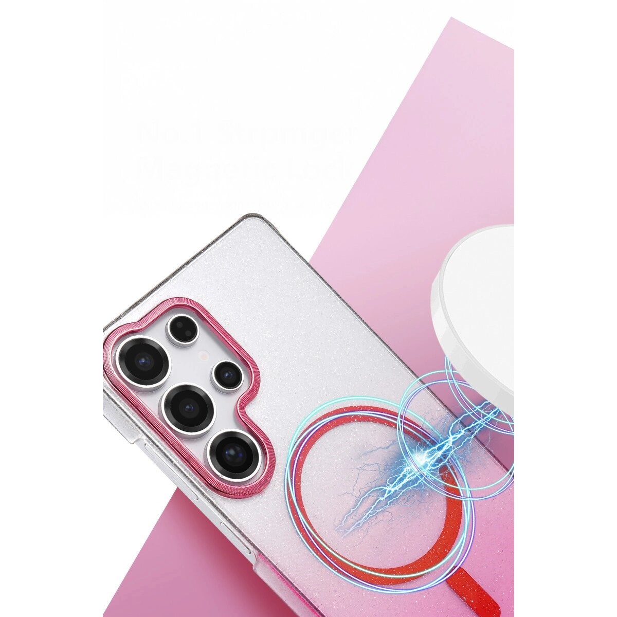 Samsung Galaxy S24 Ultra Glossy Magsafe Kapak - Siyah