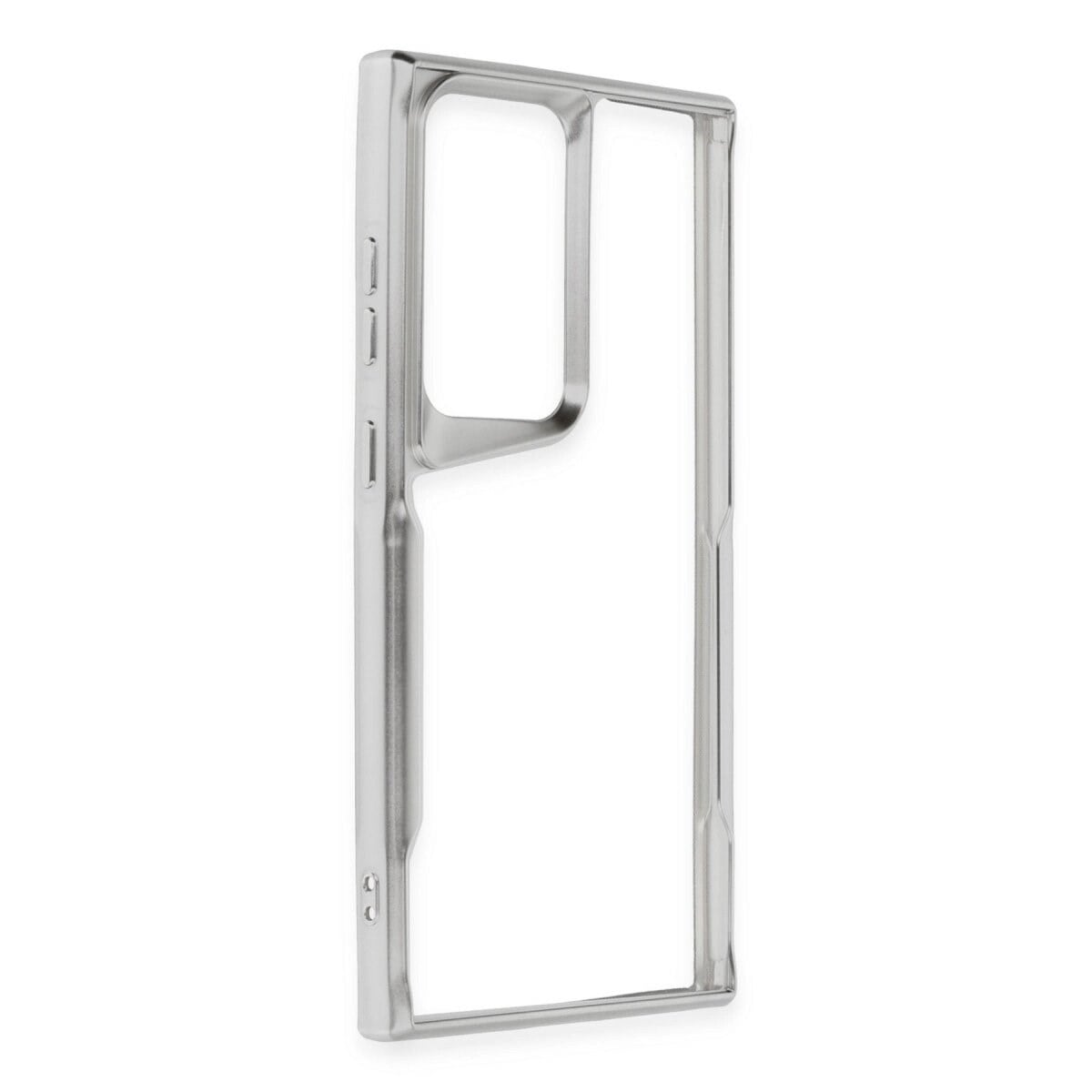 Samsung Galaxy S24 Ultra Kılıf Boyi Silikon Kapak - Gümüş