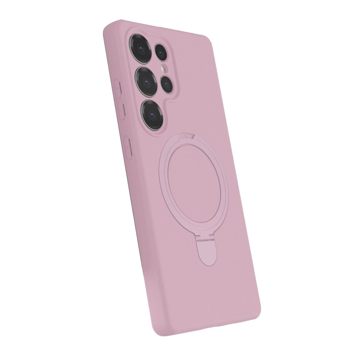 Samsung Galaxy S24 Ultra Regal Magsafe Standlı Kapak - Açık Pembe
