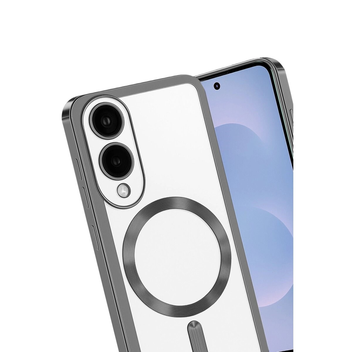 Samsung Galaxy S25 Edge Kross Magneticsafe Kapak - Titan Gri