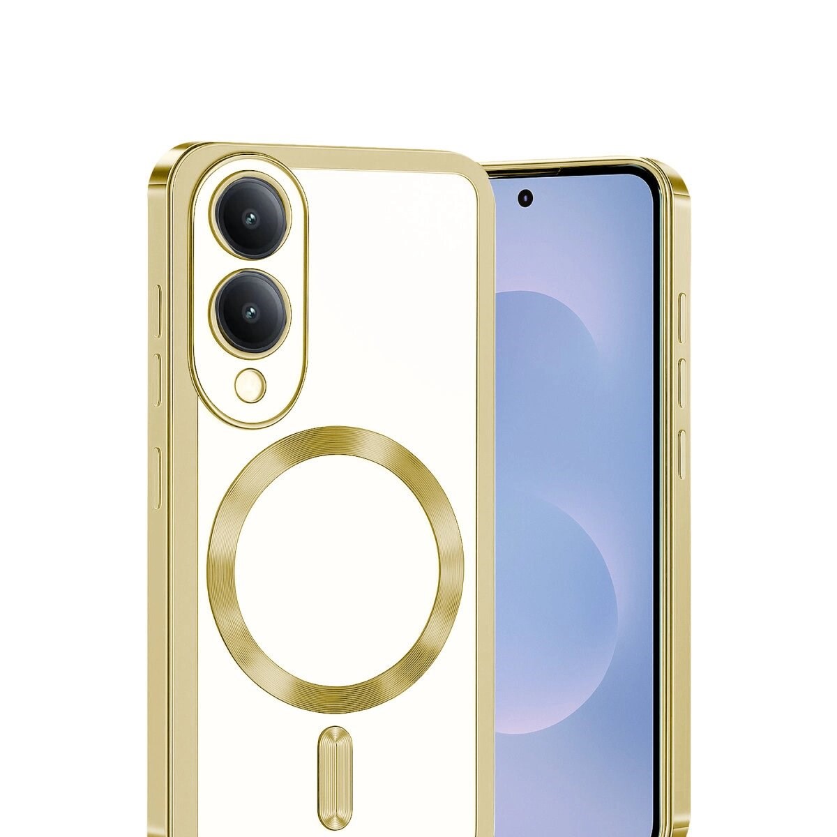 Samsung Galaxy S25 Edge Kross Magneticsafe Kapak - Gold