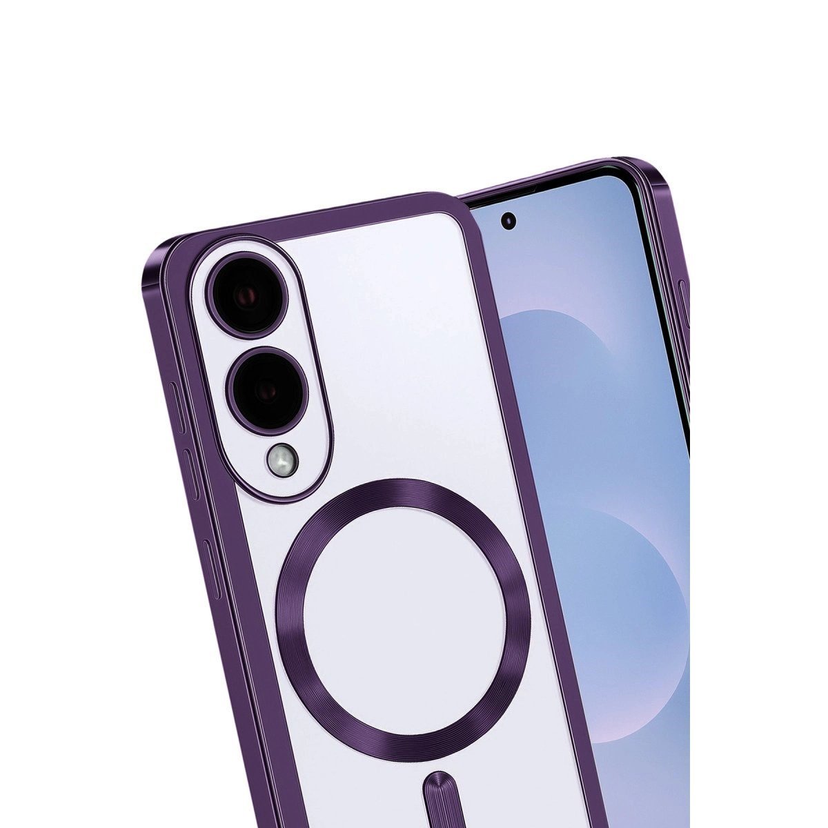 Samsung Galaxy S25 Edge Kross Magneticsafe Kapak - Mor