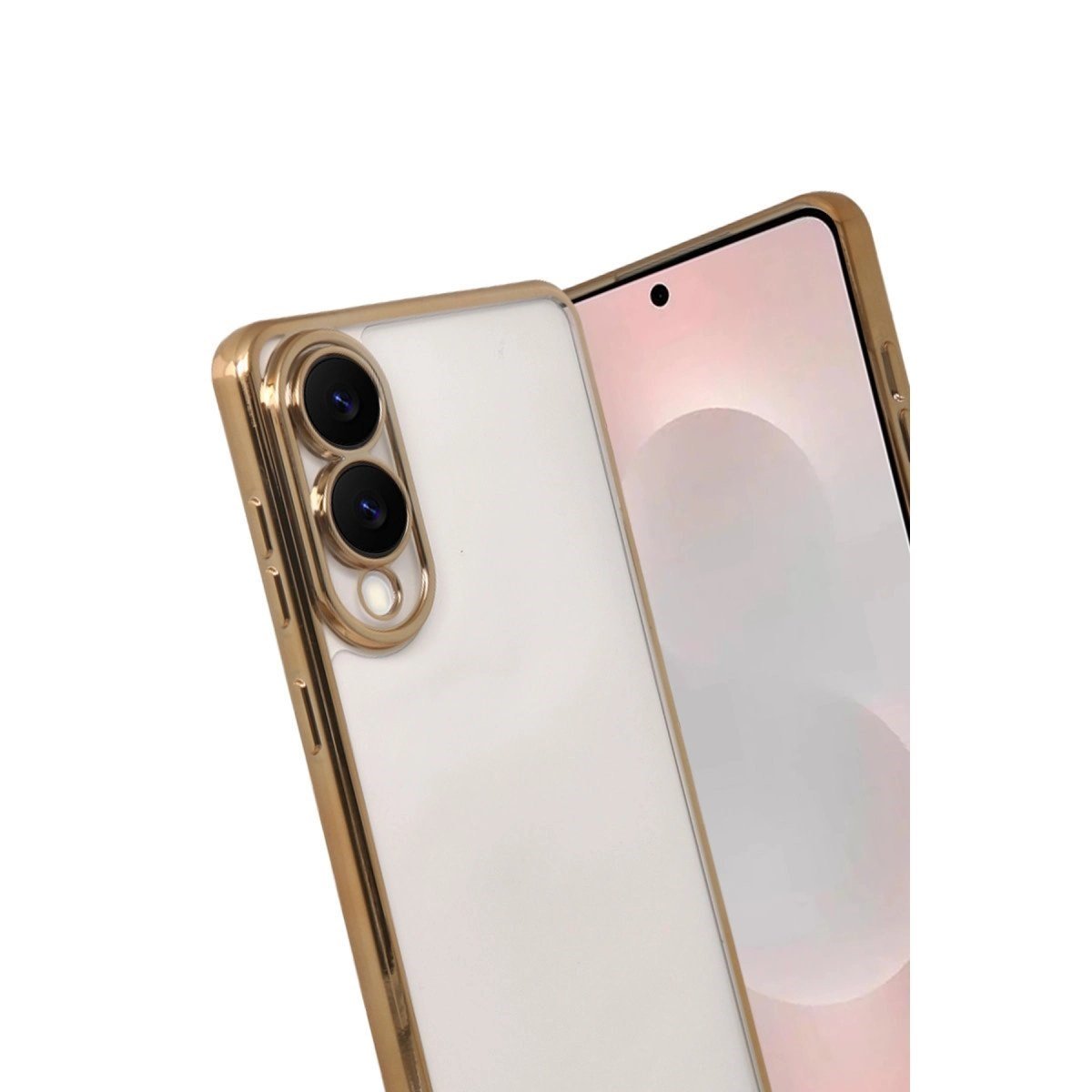 Samsung Galaxy S25 Edge Razer Lensli Silikon - Gold