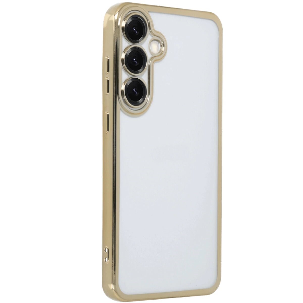 Samsung Galaxy S25 Plus Kılıf Razer Lensli Silikon - Gold