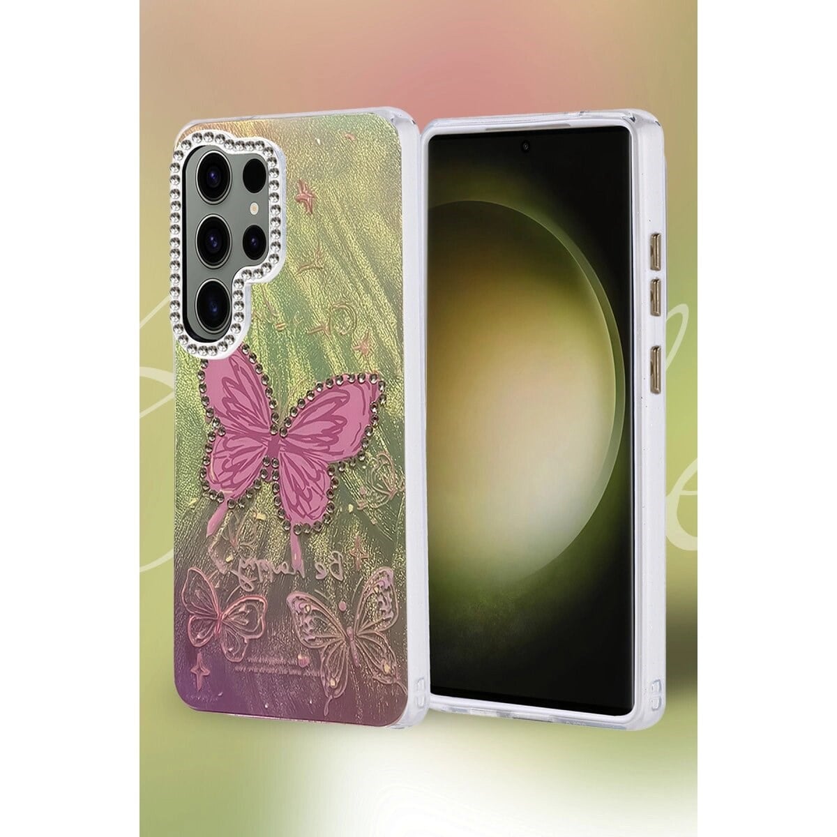 Samsung Galaxy S25 Ultra Kılıf Blade Aynalı Desenli Kapak - Desen 3