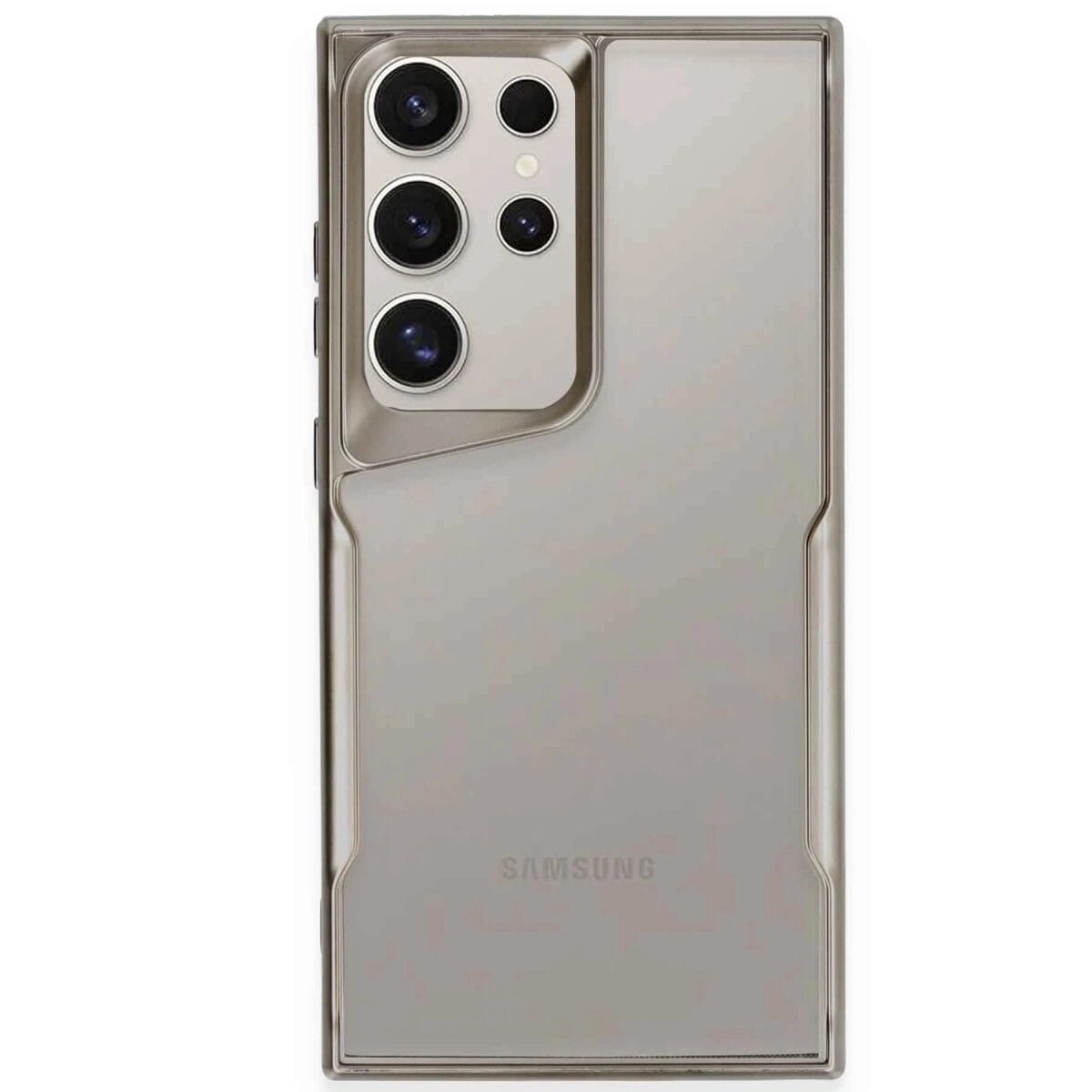 Samsung Galaxy S25 Ultra Kılıf Boyi Silikon Kapak - Titan Gri