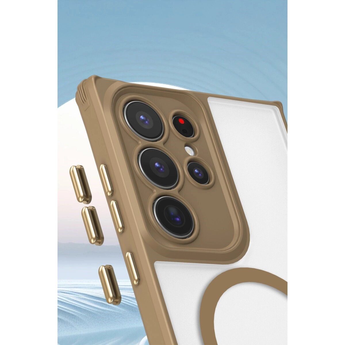 Samsung Galaxy S25 Ultra Kılıf Enka Magsafe Silikon Kılıf - Siyah