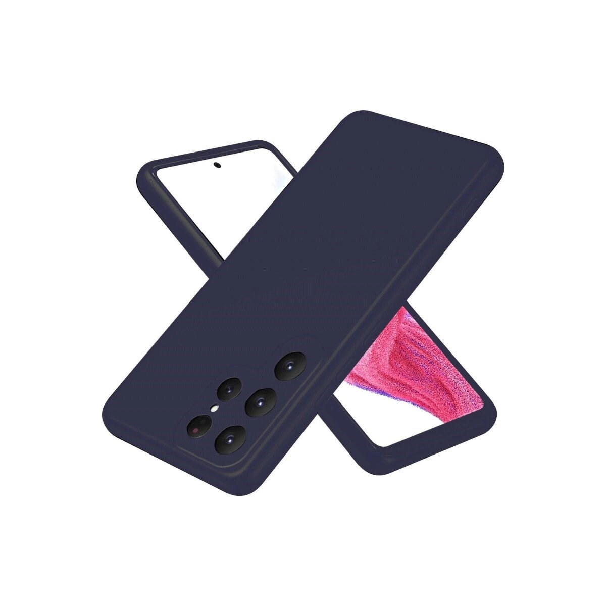 Samsung Galaxy S25 Ultra Kılıf First Silikon - Lacivert