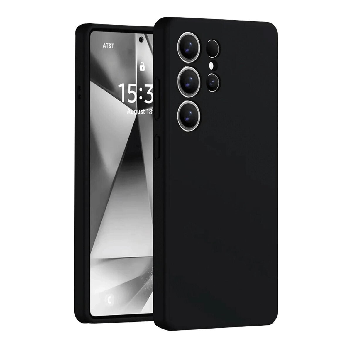 Samsung Galaxy S25 Ultra Kılıf Nano İçi Kadife Silikon - Siyah