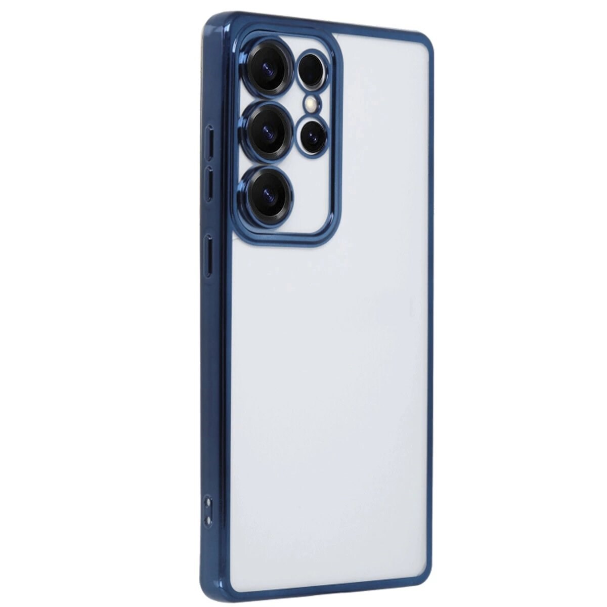 Samsung Galaxy S25 Ultra Kılıf Razer Lensli Silikon - Lacivert