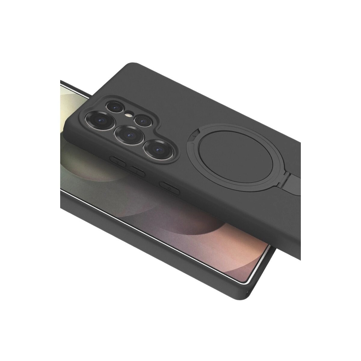 Samsung Galaxy S25 Ultra Regal Magsafe Standlı Kapak - Titan Gri