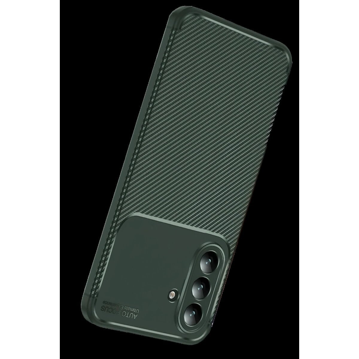 Samsung Galaxy S26 Auto Focus Karbon Kapak - Koyu Yeşil
