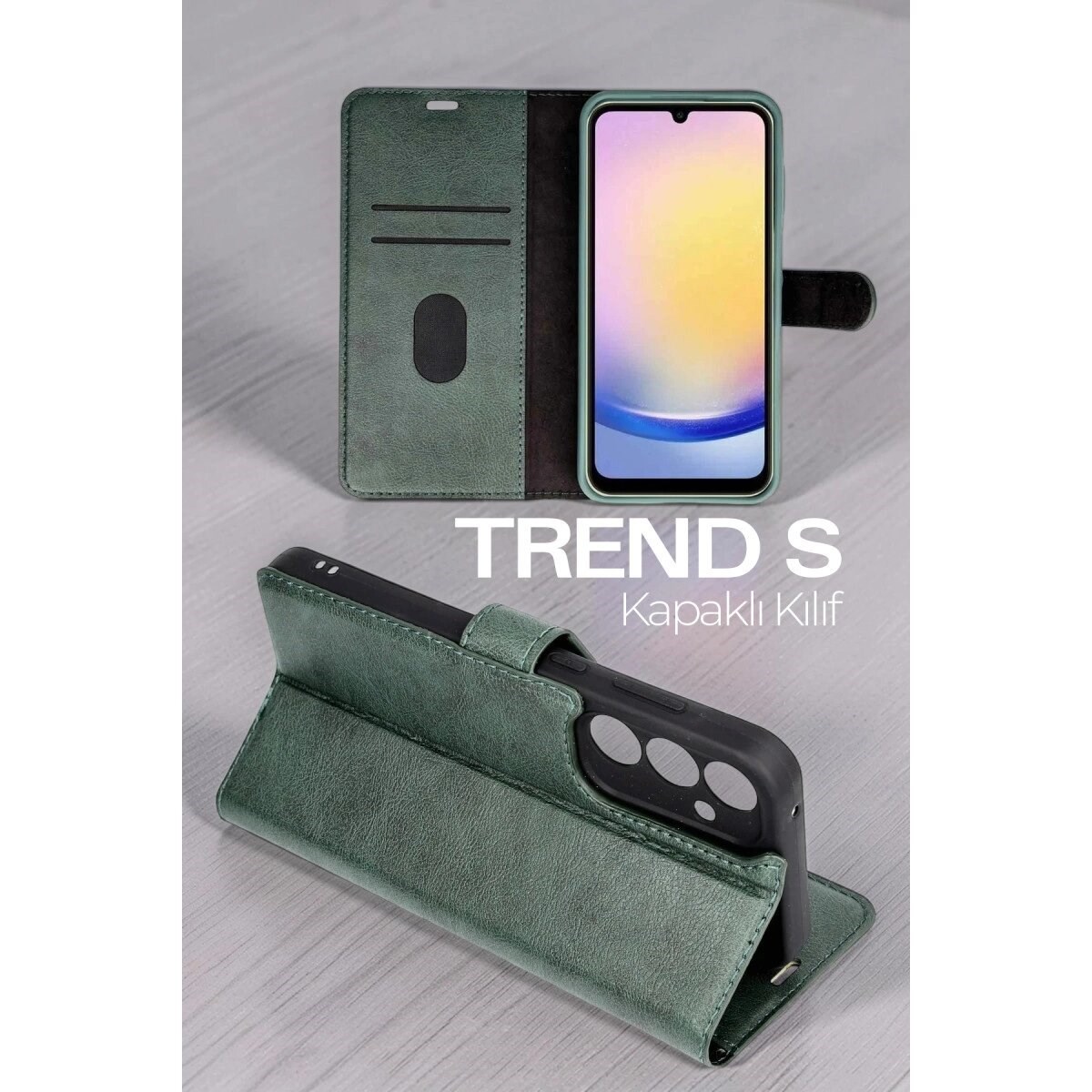 Samsung Galaxy S26 Kılıf Trend S Plus Kapaklı Kılıf - Siyah