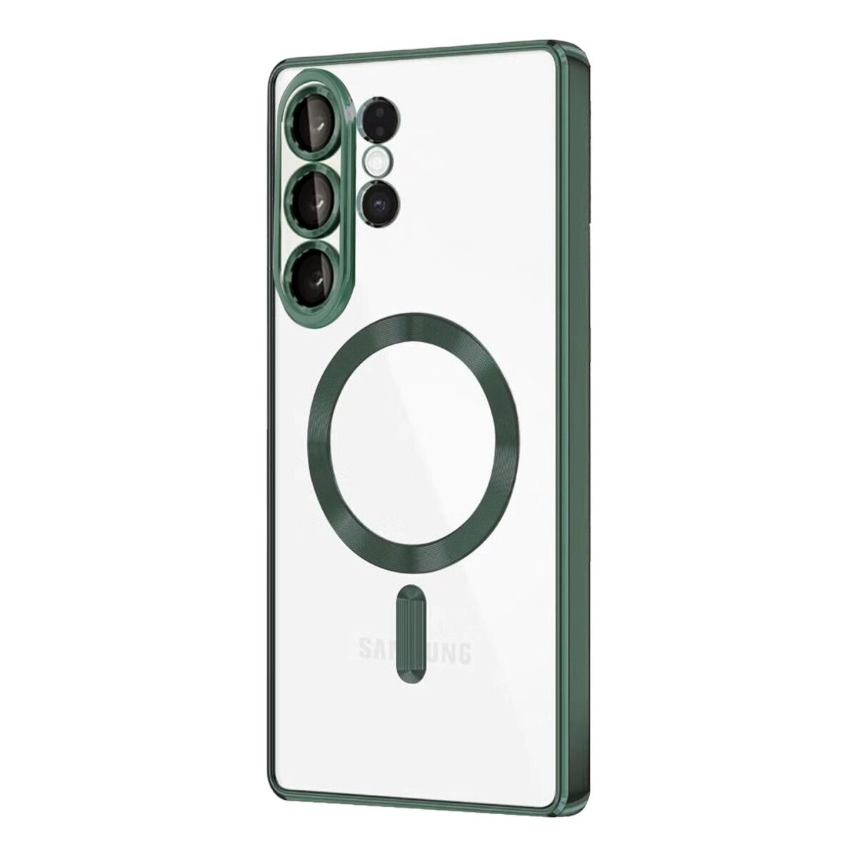 Samsung Galaxy S26 Ultra Kross Magneticsafe Kapak - Koyu Yeşil