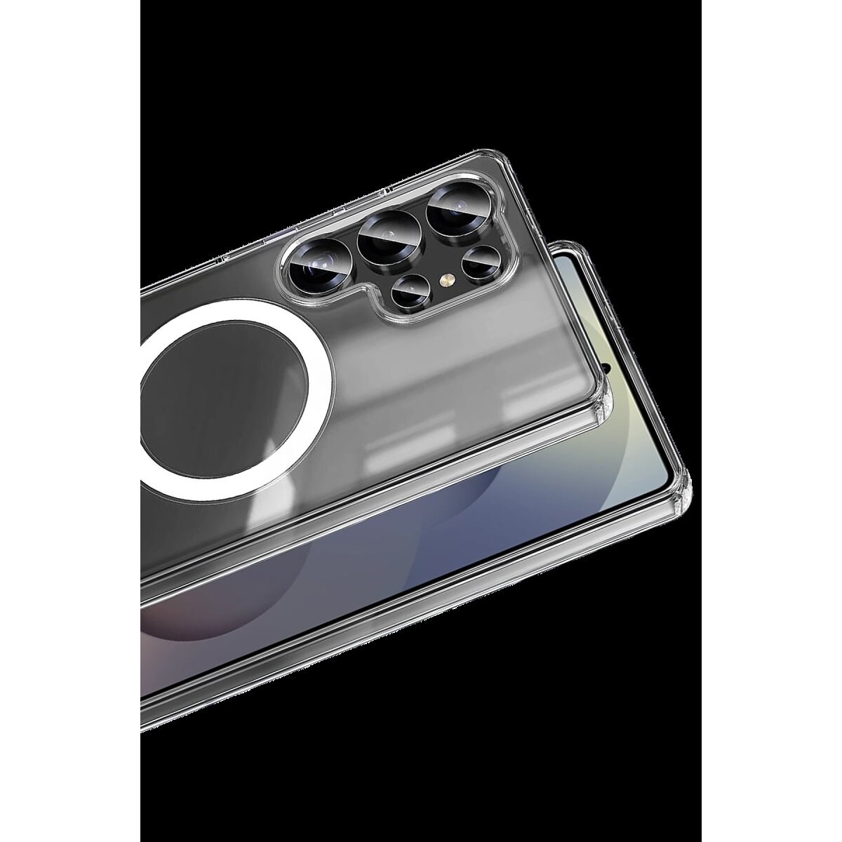 Samsung Galaxy S26 Ultra Magneticsafe Şeffaf Silikon - Şeffaf