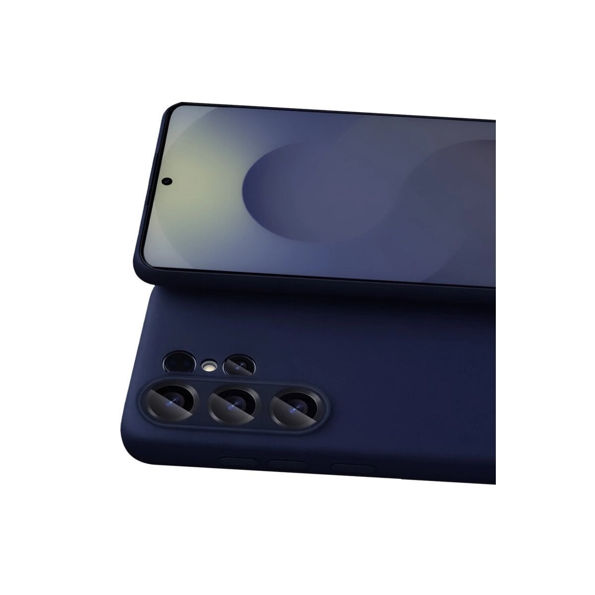 Samsung Galaxy S26 Ultra Nano İçi Kadife Silikon - Lacivert
