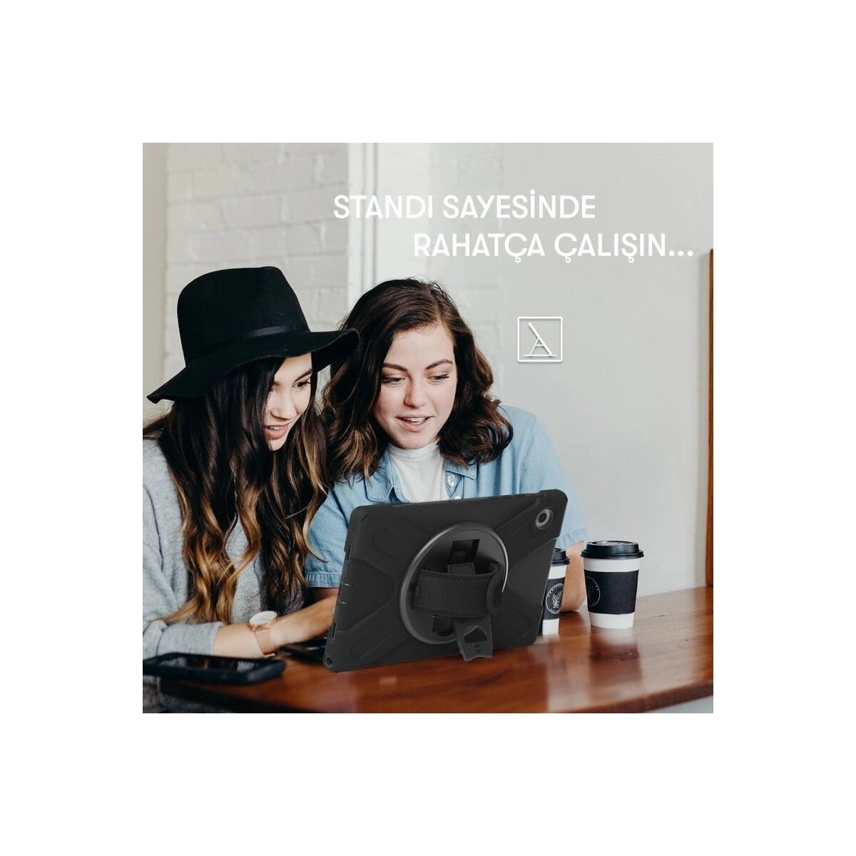 Samsung Galaxy Tab A9 Plus Kılıf Amazing Tablet Kapak - Siyah