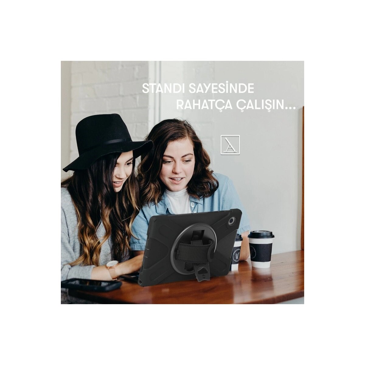 Samsung Galaxy X200 Tab A8 10.5 Kılıf Amazing Tablet Kapak - Turuncu