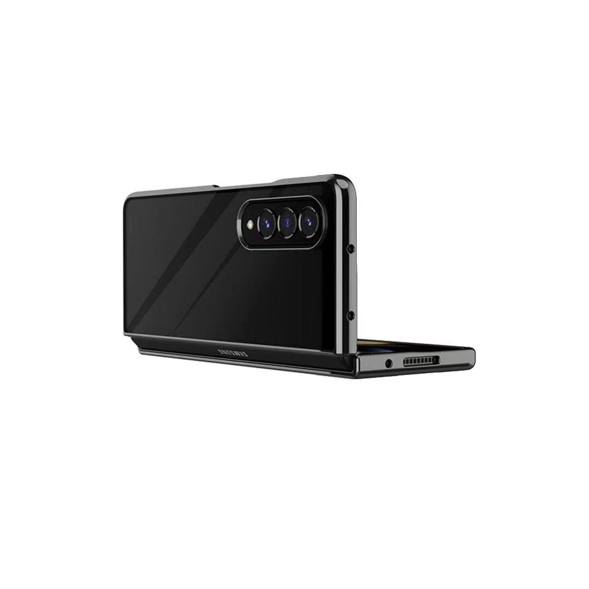 Samsung Galaxy Z Fold 4 Kılıf Fold Element Kapak - Siyah