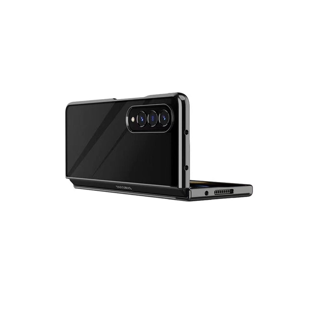 Samsung Galaxy Z Fold 4 Kılıf Fold Element Kapak - Siyah