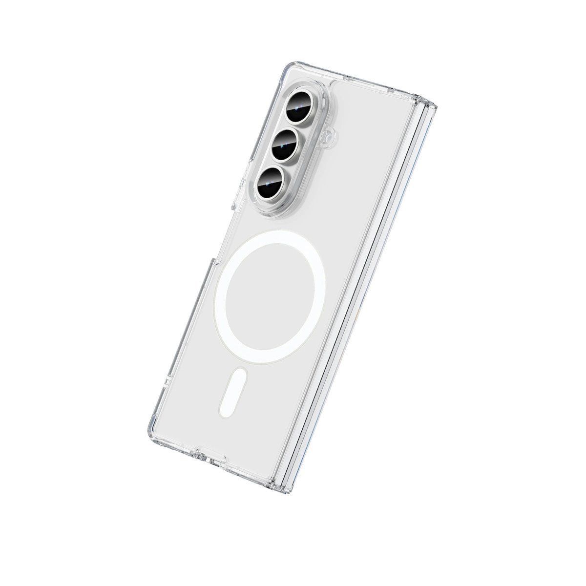 Samsung Galaxy Z Fold 7 Kılıf Magneticsafe Şeffaf Silikon - Şeffaf