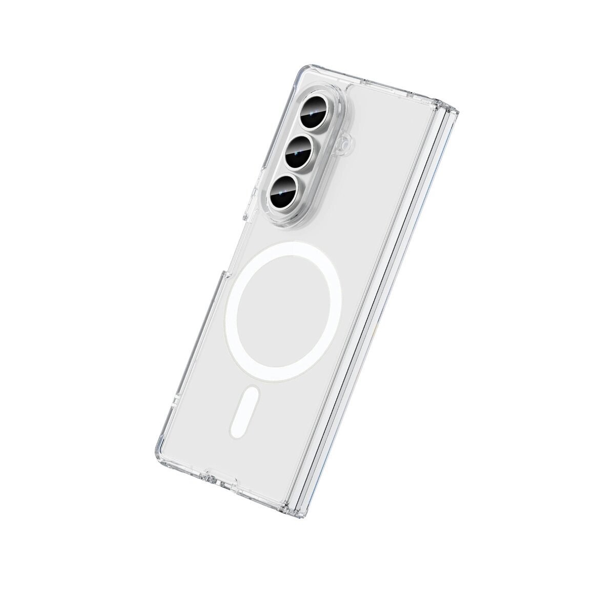 Samsung Galaxy Z Fold 7 Kılıf Magneticsafe Şeffaf Silikon - Şeffaf