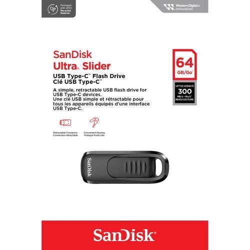 SANDISK 64GB ULTRA SLIDER SDCZ480-064G-G46 TYPEC USB BELLEK