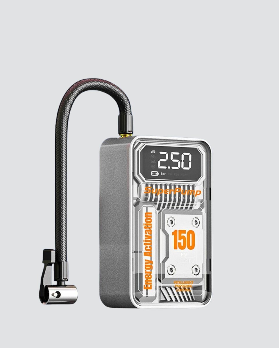 Şarjlı Kablosuz Hava Pompası – 150 PSI Basınç, LED Ekran ve 6000mAh Batarya
