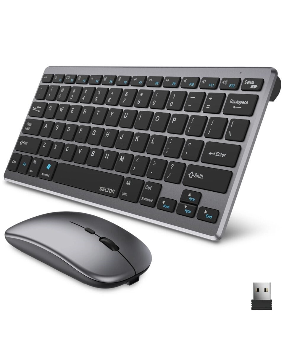 Sessiz Kullanım Sunan Bluetooth Klavye Mouse Seti Çoklu Cihaz Uyumlu