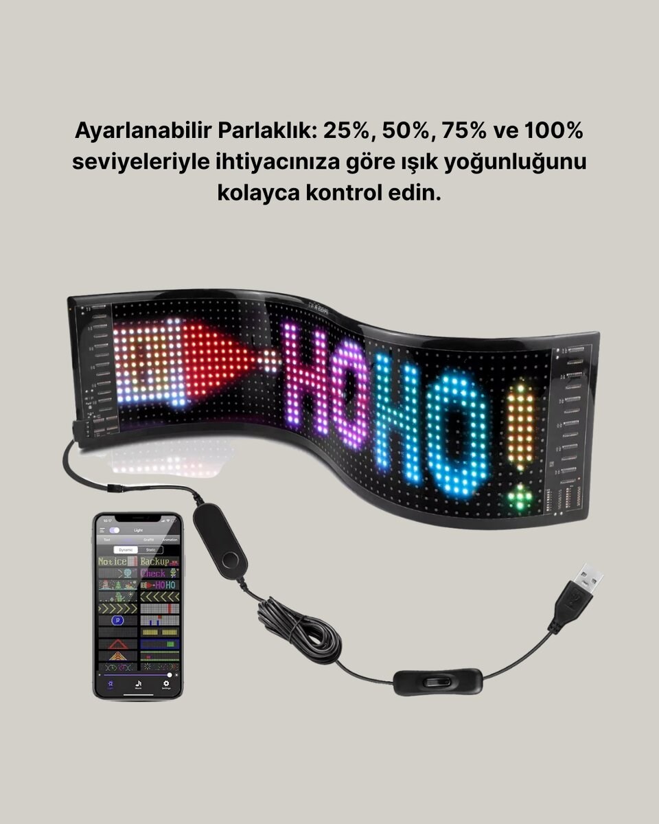 Şık ve Fonksiyonel RGB LED Panel Canlı Renk Yansımalı Işık Sistemi