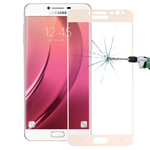 SM Galaxy C8  J7+ Plus 3D Full Kaplama Kırılmaz Cam Ekran Koruyucu-(1903)