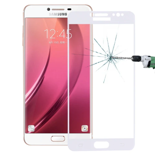 SM Galaxy C8  J7+ Plus 3D Full Kaplama Kırılmaz Cam Ekran Koruyucu-(1903)