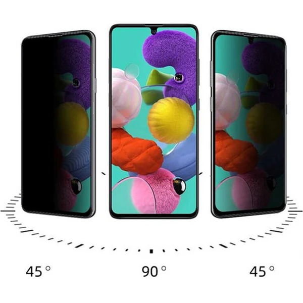 SM Galaxy S10 Lite 3D Full Privacy Gizlilik Tempered Cam Ekran Koruyucu-(1903)
