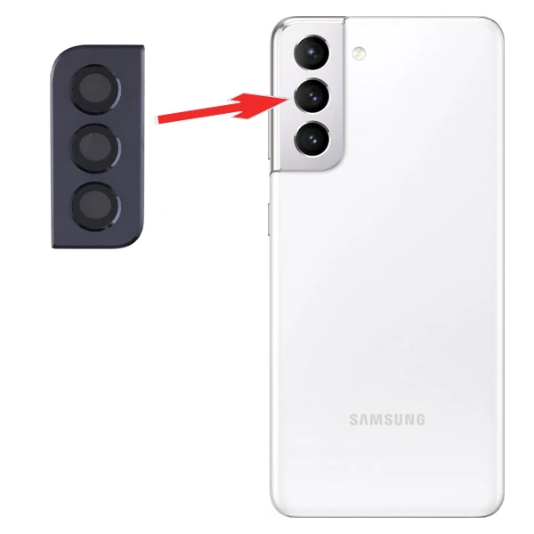 Sm Galaxy S21 G991 Metal Çerçeveli Kamera Lens Full Set-(1903)