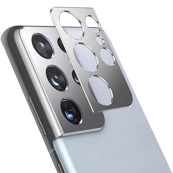 SM Galaxy S21 Ultra 3D Metal Kamera Koruyucu Metal Lens-(1903)